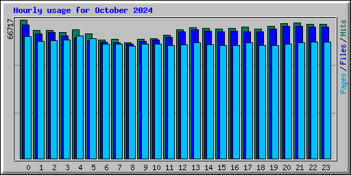 Hourly usage for October 2024