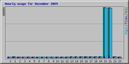 Hourly usage for December 2025