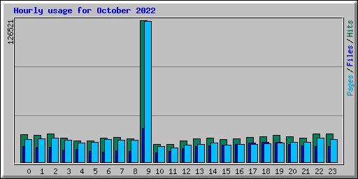 Hourly usage for October 2022