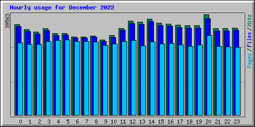 Hourly usage for December 2022