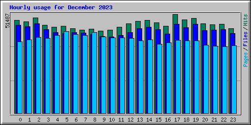 Hourly usage for December 2023