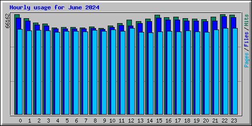 Hourly usage for June 2024