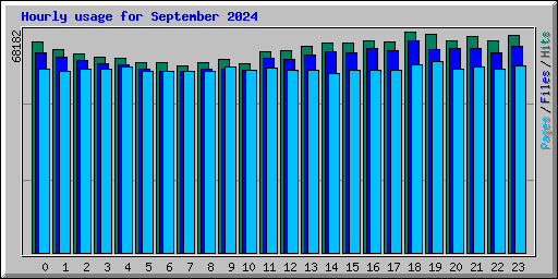 Hourly usage for September 2024