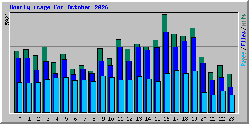Hourly usage for October 2026